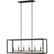 Moffet Street 6 Light 42 inch Bronze Island Pendant Ceiling Light