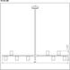 Calumet 8 Light 56 inch Matte Black and Olde Brass Linear Chandelier Ceiling Light