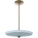 Stenson 3 Light 18.03 inch Satin Brass Pendant Ceiling Light