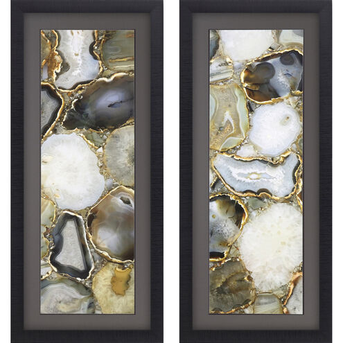 Geometrics Collection Gray Framed Art