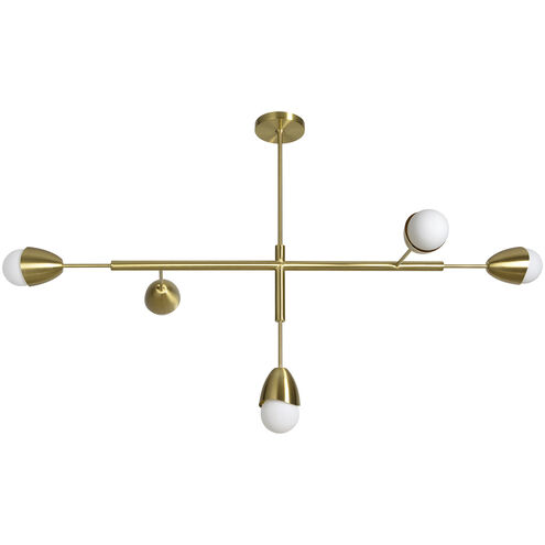 Naura LED 25 inch Satin Brass Pendant Ceiling Light