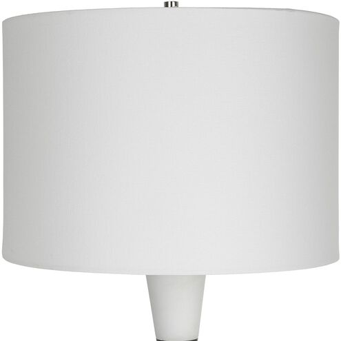 Bandeau 30 inch 150.00 watt Black and White Man-Made Stone Table Lamp Portable Light