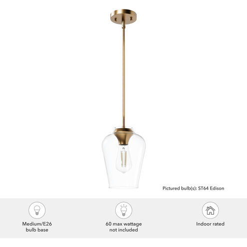 Vidria 1 Light 7.25 inch Alturas Gold Mini Pendant Ceiling Light