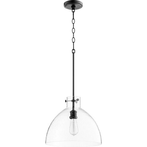 Fort Worth 1 Light 14 inch Noir Pendant Ceiling Light