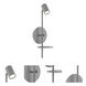 Duncan LED 6 inch Grey Wall Sconce Wall Light