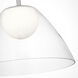 Drew & Jonathan Suma 1 Light 16 inch Brushed Nickel Pendant Ceiling Light, Medium