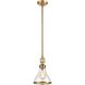 Rutherford 1 Light 9 inch Satin Brass Mini Pendant Ceiling Light