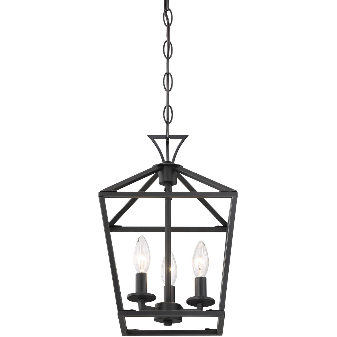 Townsend 3 Light 10 inch Matte Black Pendant Ceiling Light, Essentials