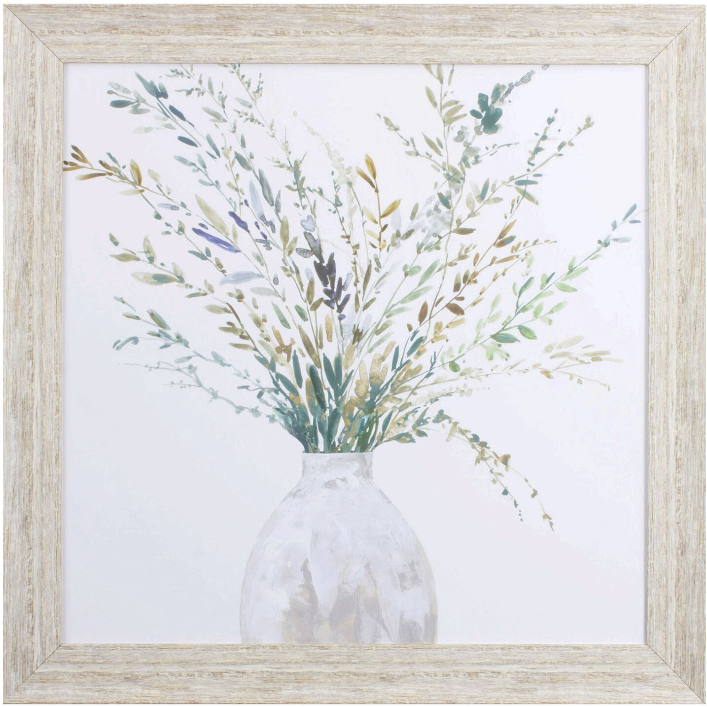 Vase of Grass Green and Brown Framed Art, Propac