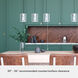 Astwood 3 Light 9 inch Polished Nickel Linear Cluster Pendant Ceiling Light