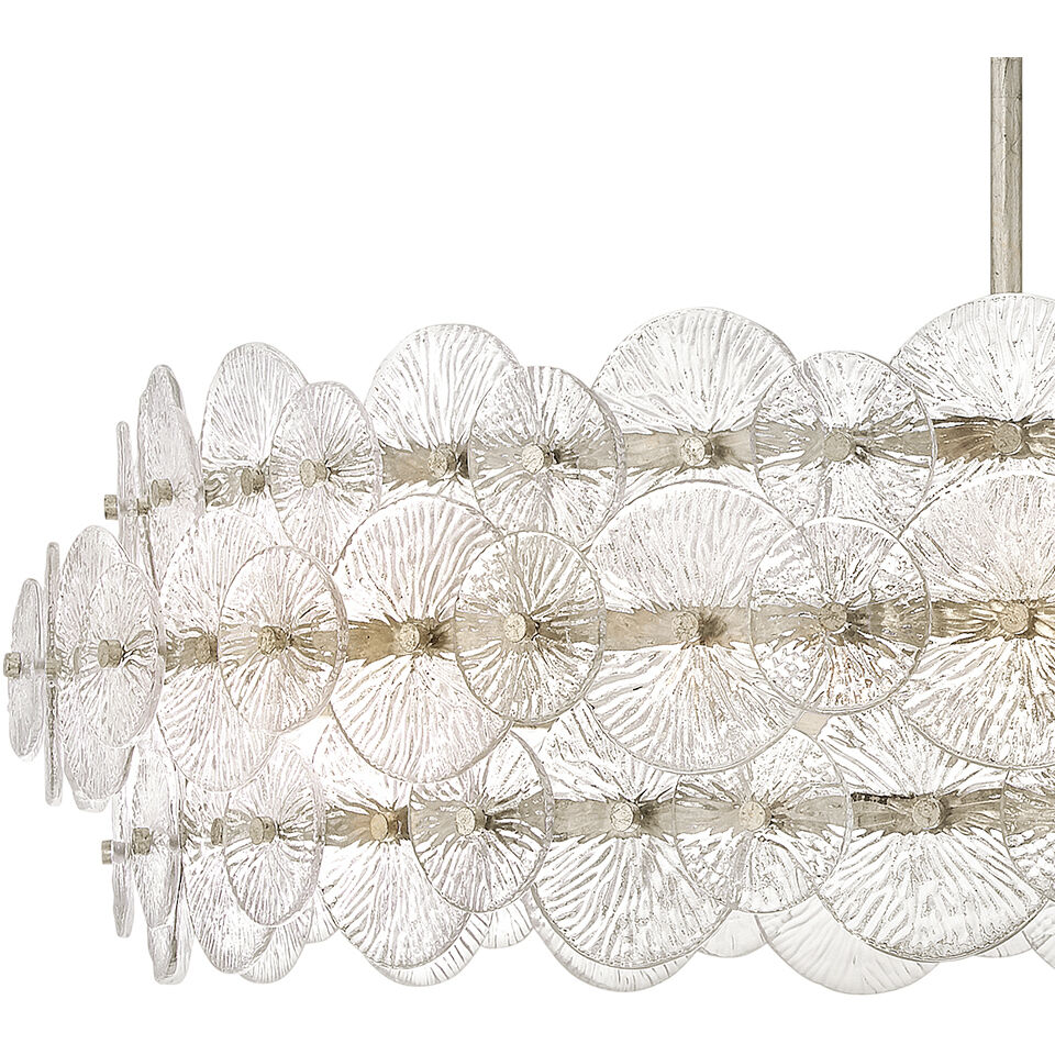 Rene 8 Light 45 inch Glacial Chandelier Ceiling Light