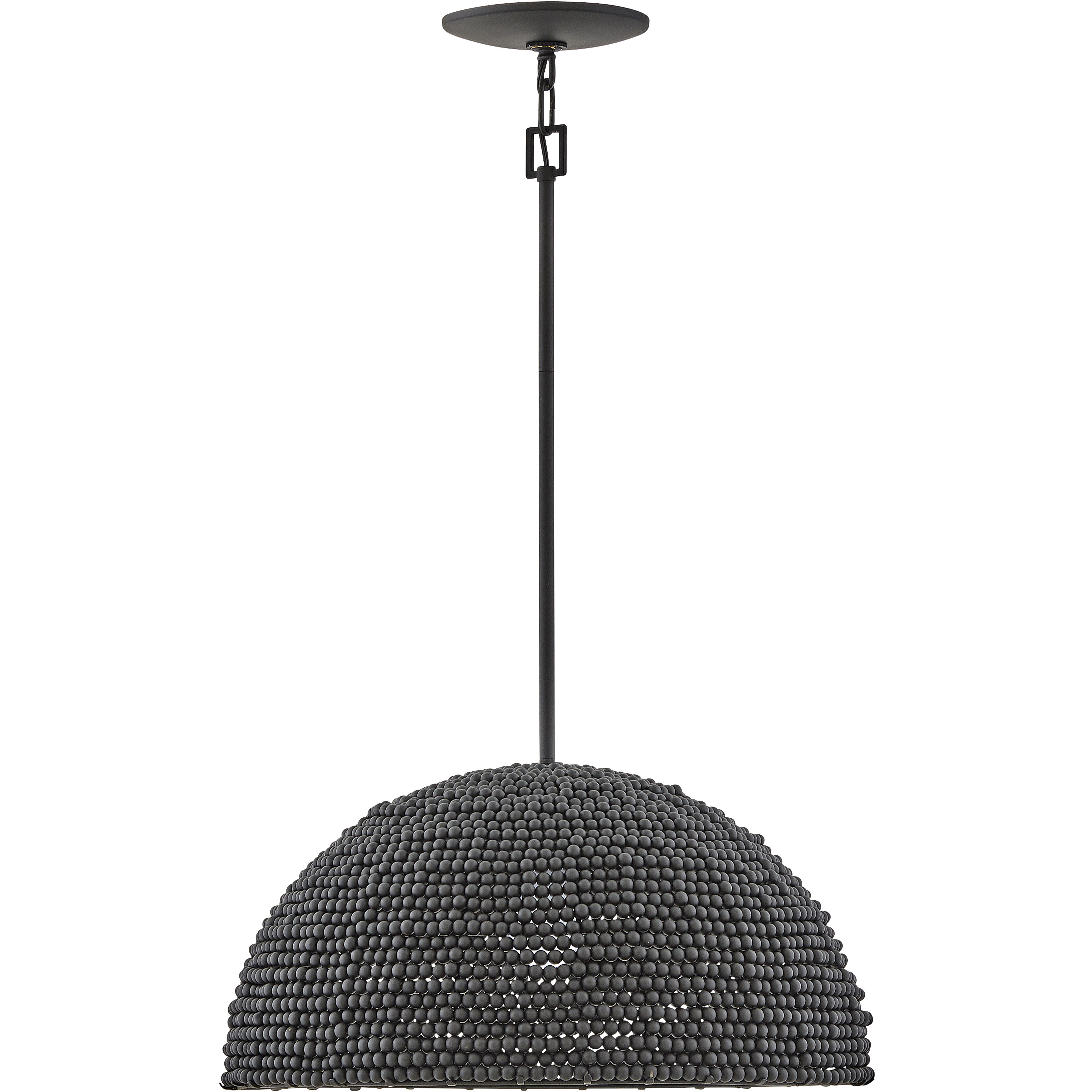 Dalia 1 Light 20 inch Black Pendant Ceiling Light, Pendant