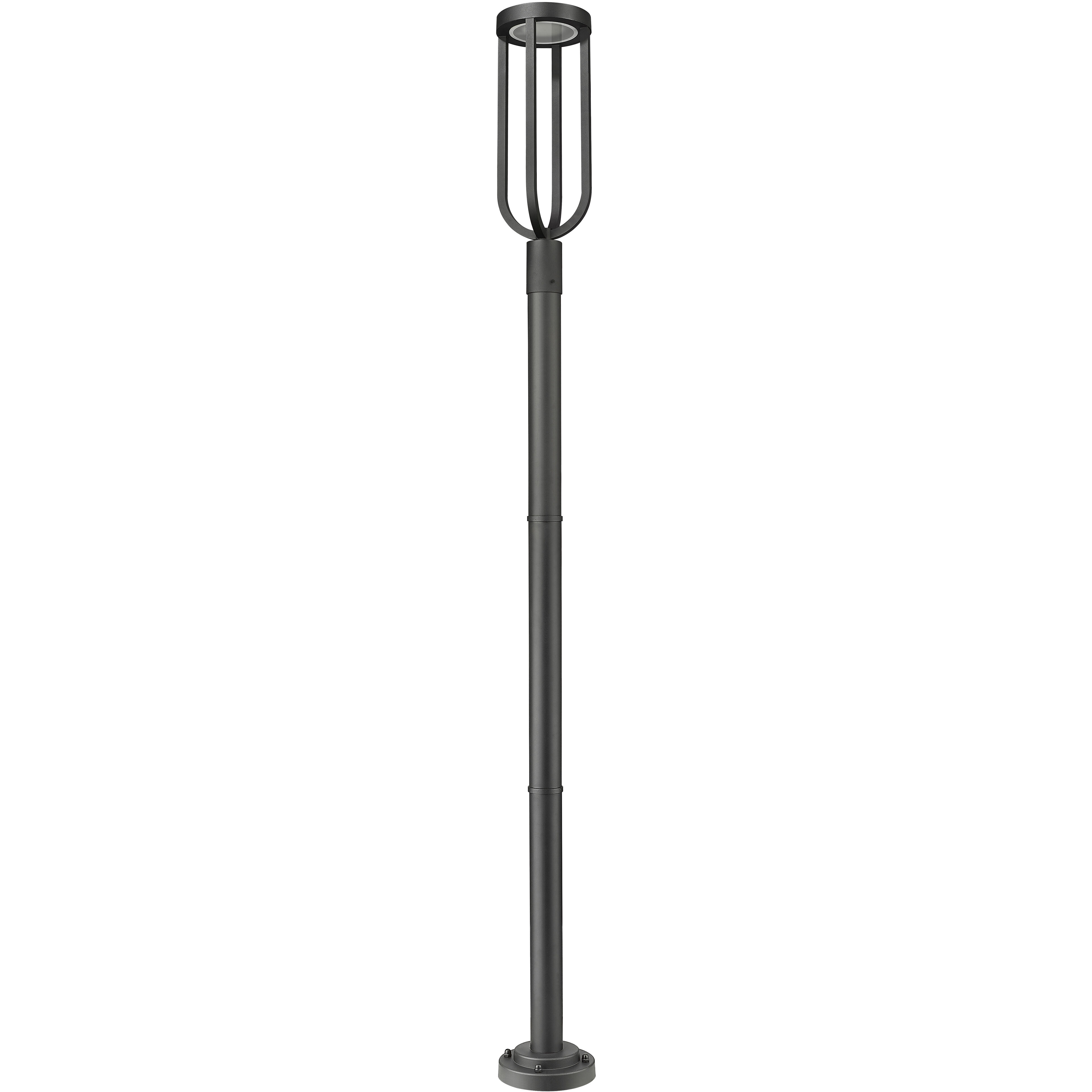 Leland LED 97.25 inch Sand Black Outdoor Post Mounted Fixture