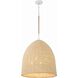 Jasper 6 Light 20 inch Matte White Chandelier Ceiling Light