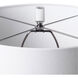 Sinclair 26 inch 150 watt White Table Lamp Portable Light