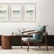 Waterside Collection Modern Brushed Antique Silver Framed Art