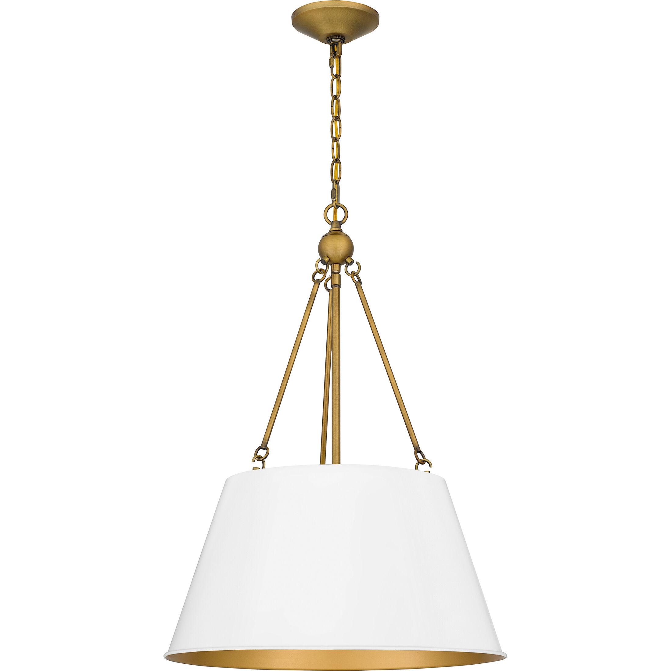 Aberdale 4 Light 19 inch White Lustre Pendant Ceiling Light