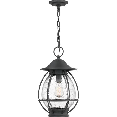 Boston 1 Light 10.5 inch Mottled Black Mini Pendant Ceiling Light, Small