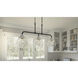 Otten 3 Light 36 inch Matte Black Island Light Ceiling Light