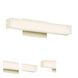 Brink LED 12.56 inch Brushed Brass Bath Vanity & Wall Light, dweLED