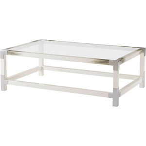 Vanucci 54 X 34 inch Longhorn White Cocktail Table