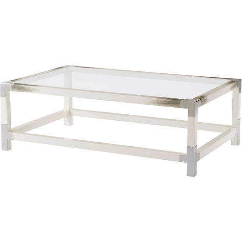 Vanucci 54 X 34 inch Longhorn White Cocktail Table