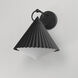 Odette 1 Light 13.75 inch Black Outdoor Wall Mount