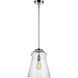 Loras 1 Light 11.5 inch Chrome Pendant Ceiling Light