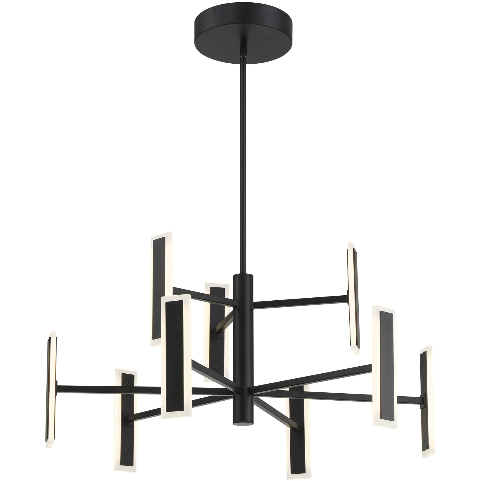 Edge LED 54 inch Coal Chandelier Ceiling Light
