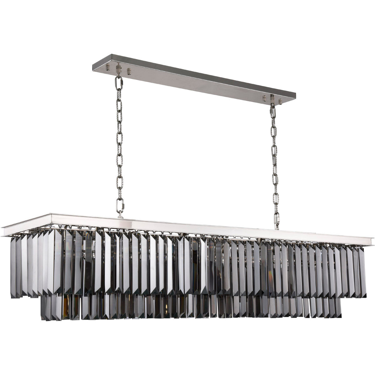 Sydney 12 Light 60 inch Polished Nickel Chandelier Ceiling Light, Urban Classic
