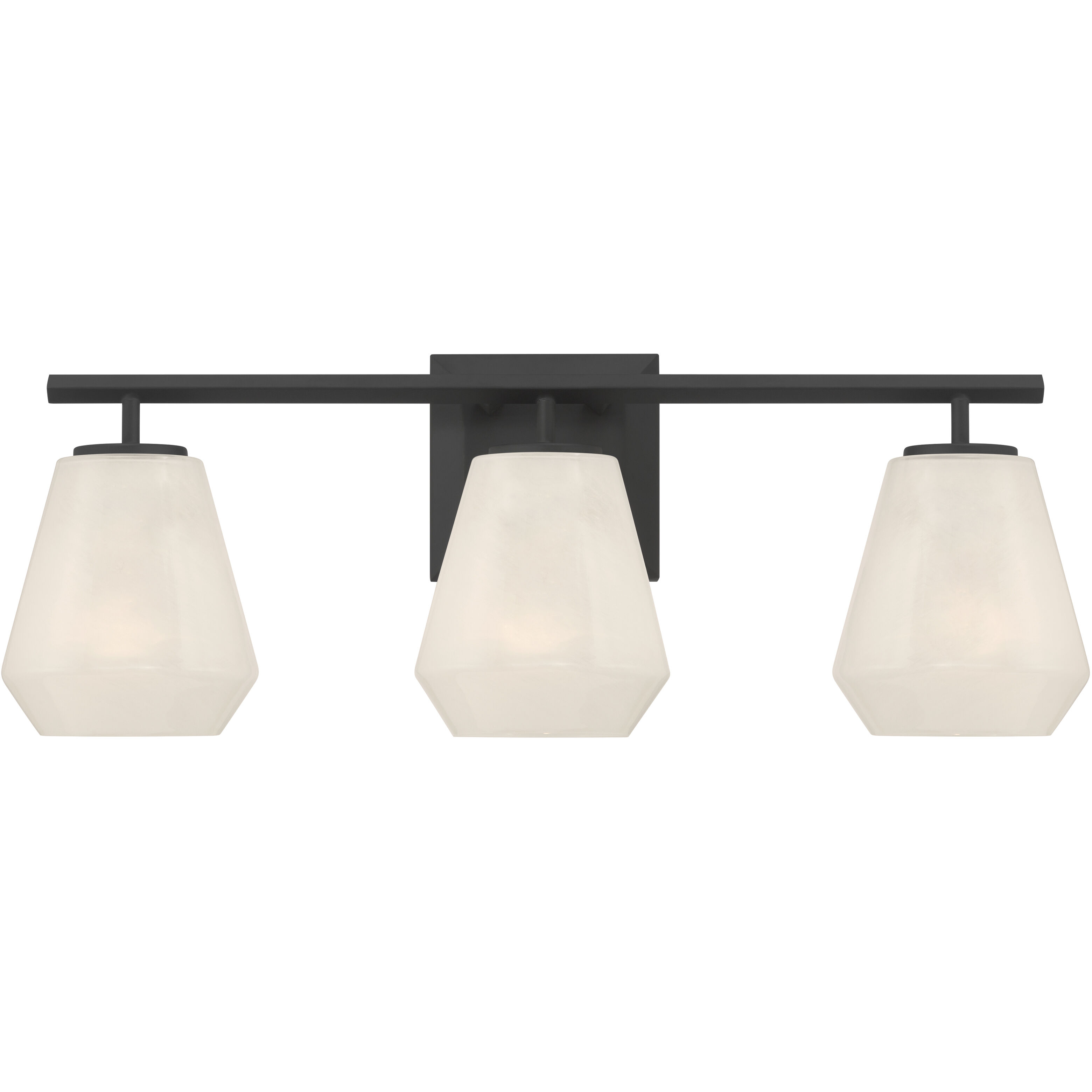 Siena 3 Light 22.75 inch Dark Matte Black Vanity Wall Light