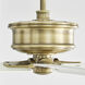 Subway 56 inch Hand Rubbed Antique Brass with Matte White Blades Indoor/Outdoor Ceiling Fan in Hand-Rubbed Antique Brass
