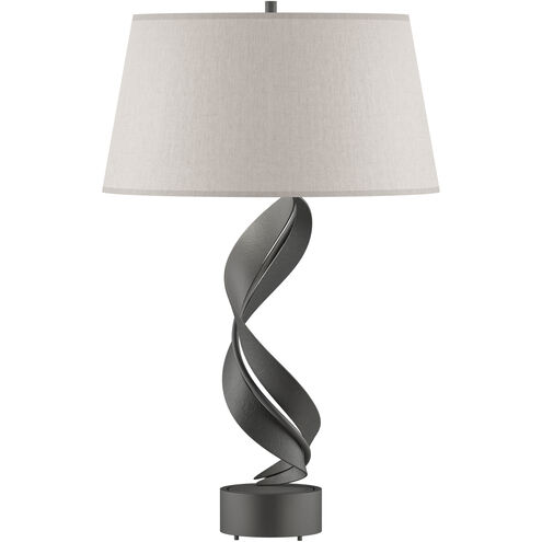 Folio 25.1 inch 100 watt Natural Iron Table Lamp Portable Light in Flax