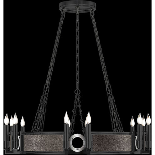Mirage 12 Light 35.75 inch Black Chandelier Ceiling Light