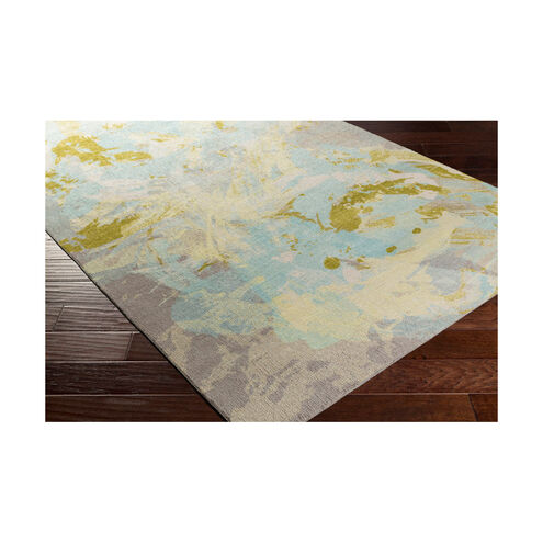 Felicity 36 X 24 inch Blue and Green Area Rug, Polyester