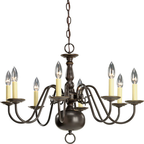 Americana 8 Light 26 inch Antique Bronze Chandelier Ceiling Light