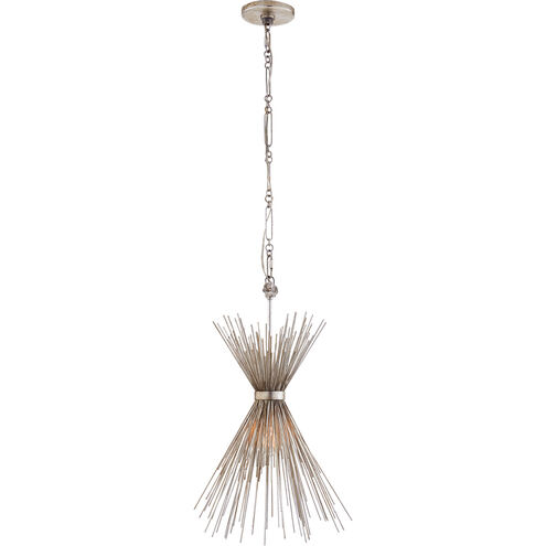 Kelly Wearstler Strada 1 Light 9.25 inch Burnished Silver Leaf Chandelier Ceiling Light, Small