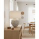 Manitapi 26 inch 150 watt White Table Lamp Portable Light