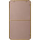 Evermore 36 X 20 inch Brass Mirror