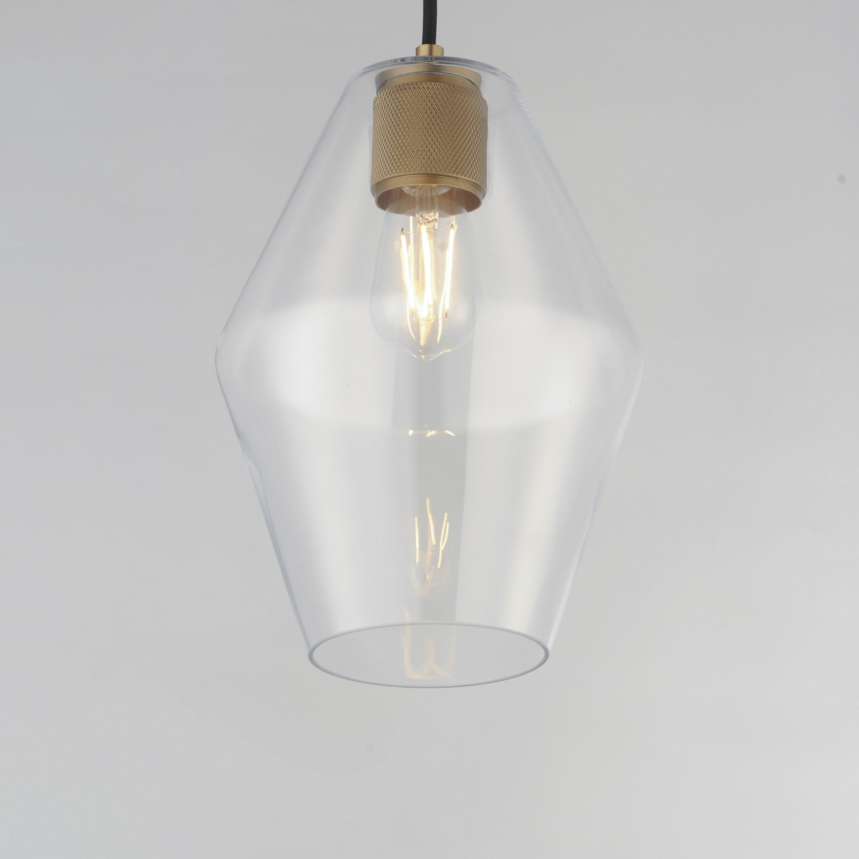 Geode 1 Light 8.7 inch Natural Aged Brass Mini Pendant Ceiling Light