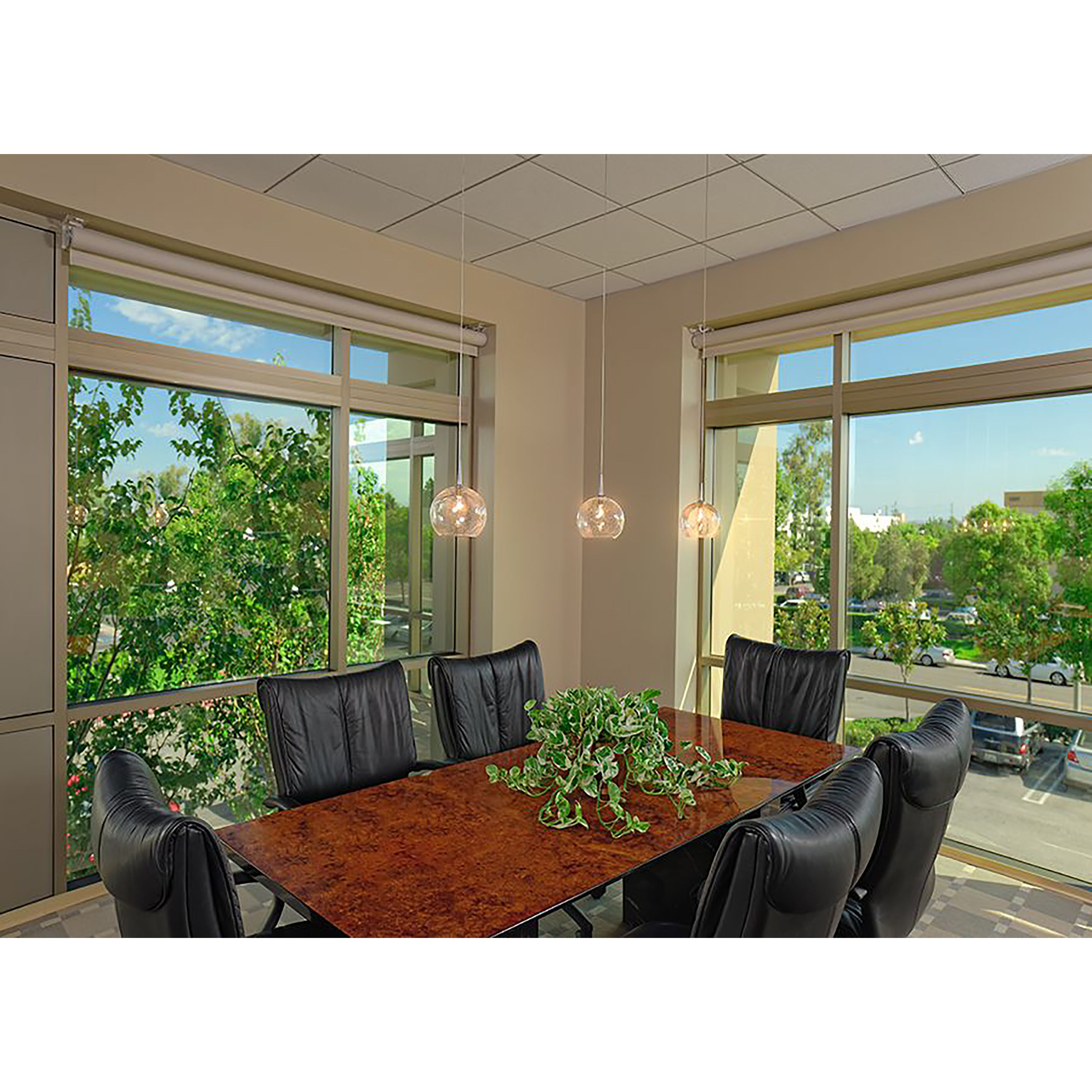 Bobo LED 6 inch Chrome Pendant Ceiling Light in Clear Glass