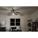 Lyndon 52 inch Distressed Black with Dark Walnut Blades Ceiling Fan