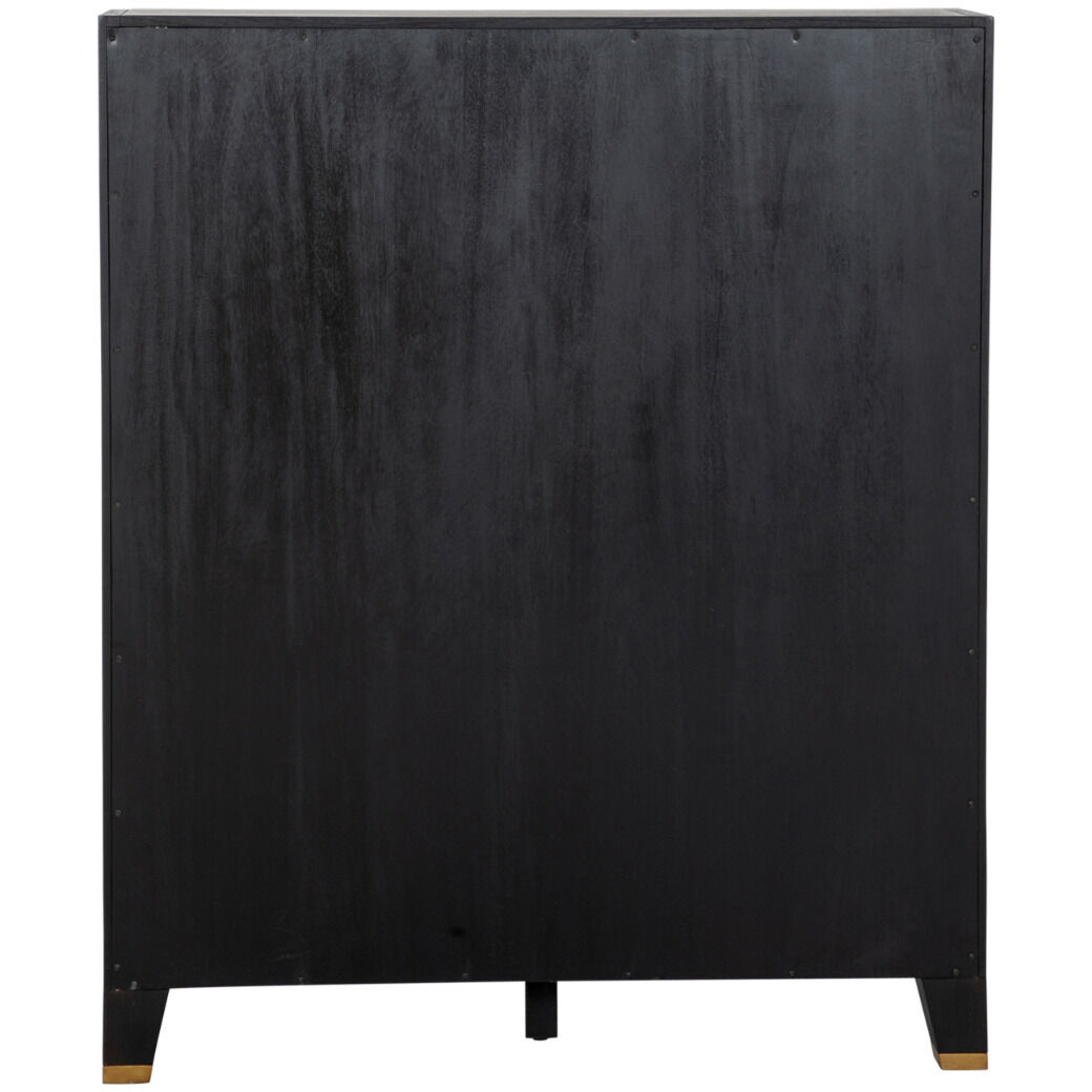 Maison Brushed Black / Stained Gold Chest
