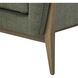 Melrose Harvest Oak with Green Accent Chair