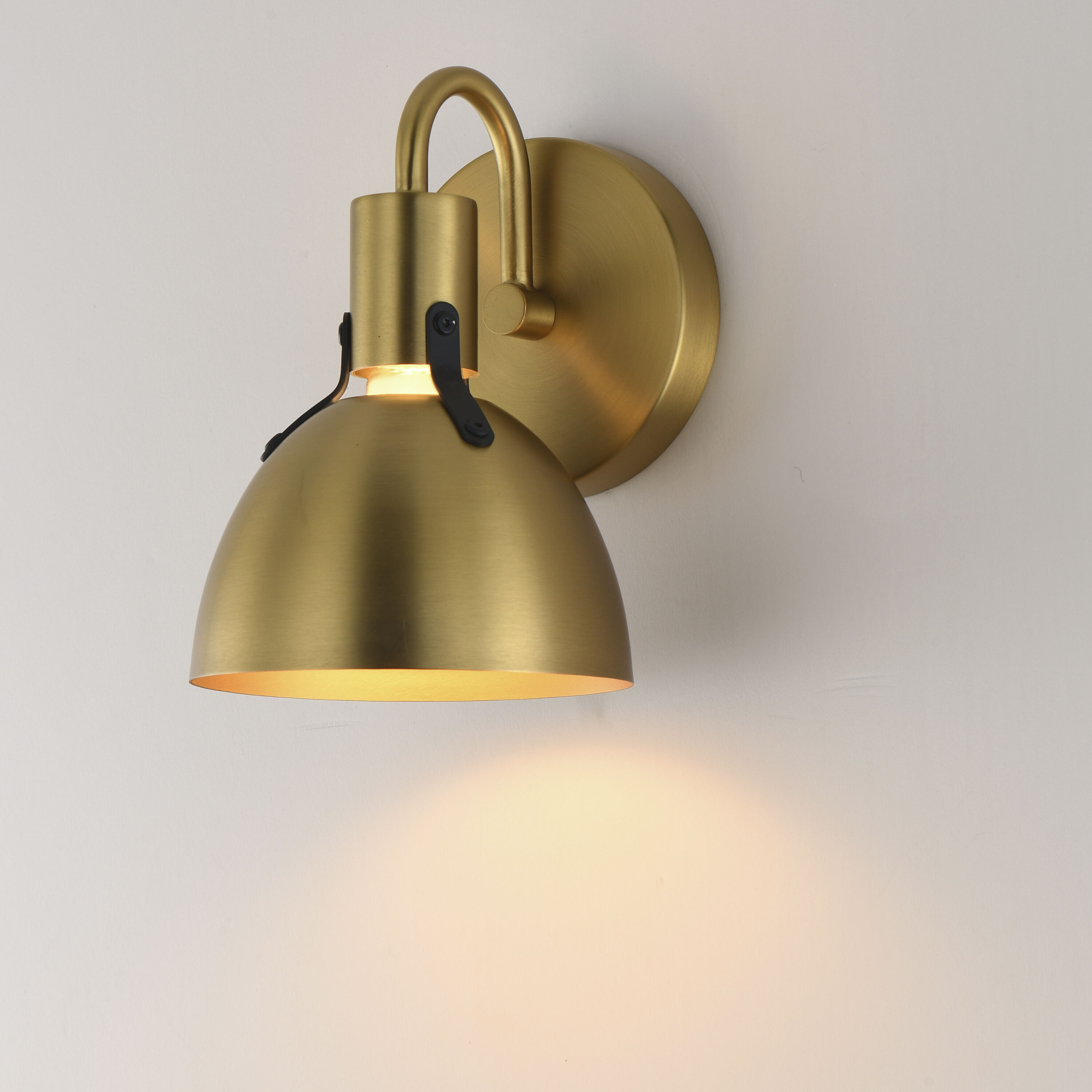 Dusk 1 Light 6 inch Satin Brass Bath Vanity Wall Light