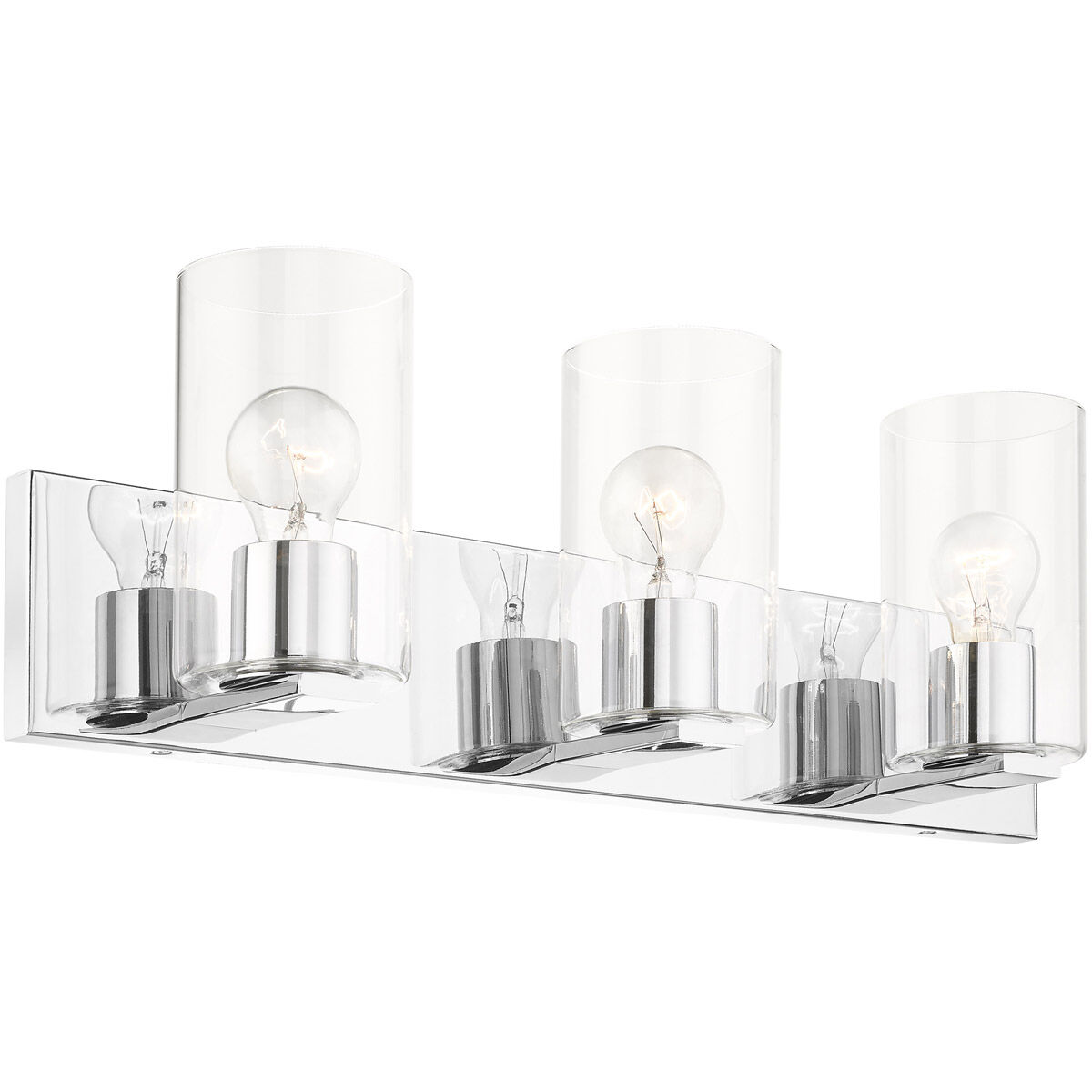 Zurich 3 Light 24 inch Polished Chrome Vanity Sconce Wall Light