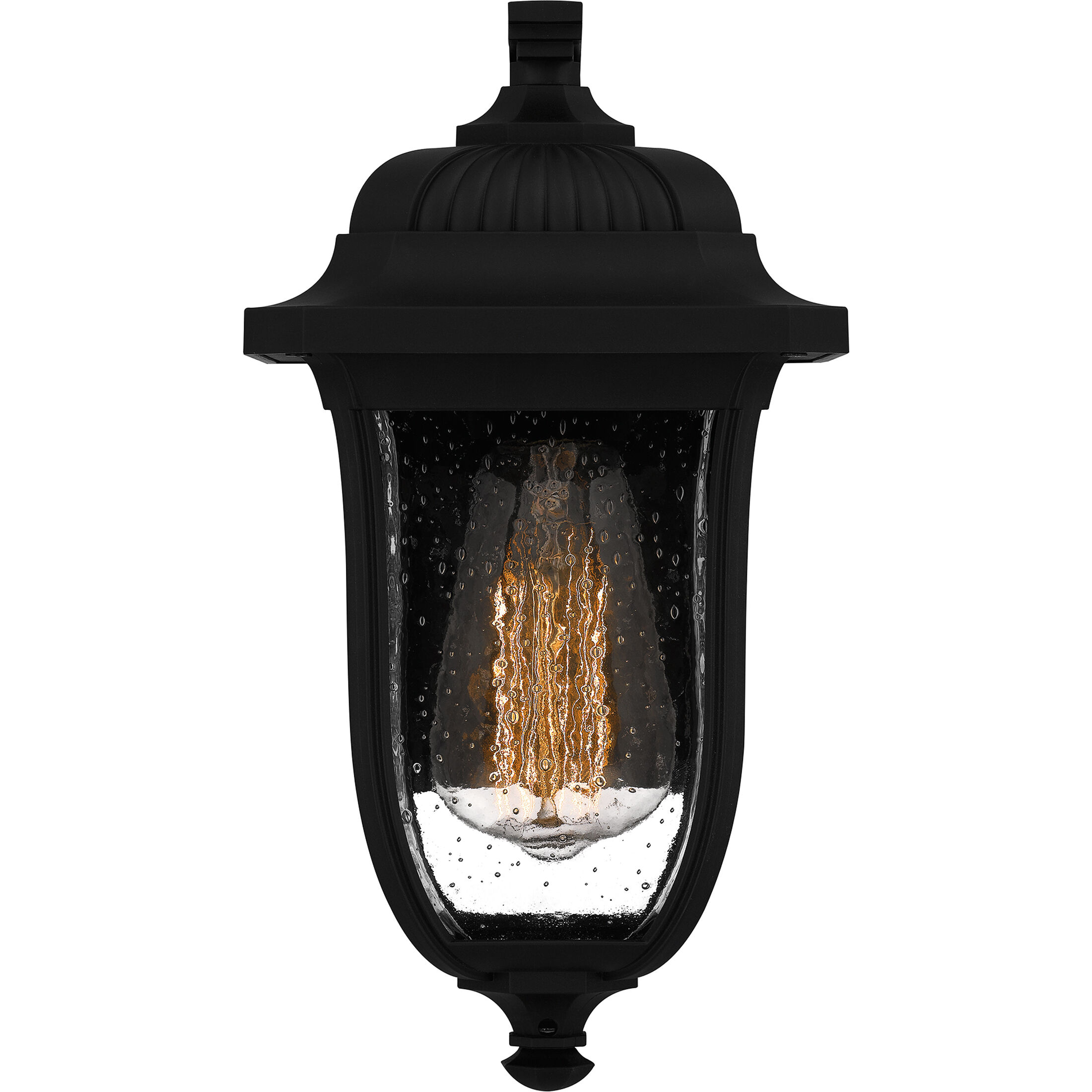 Mulberry 1 Light 12 inch Matte Black Outdoor Wall Lantern