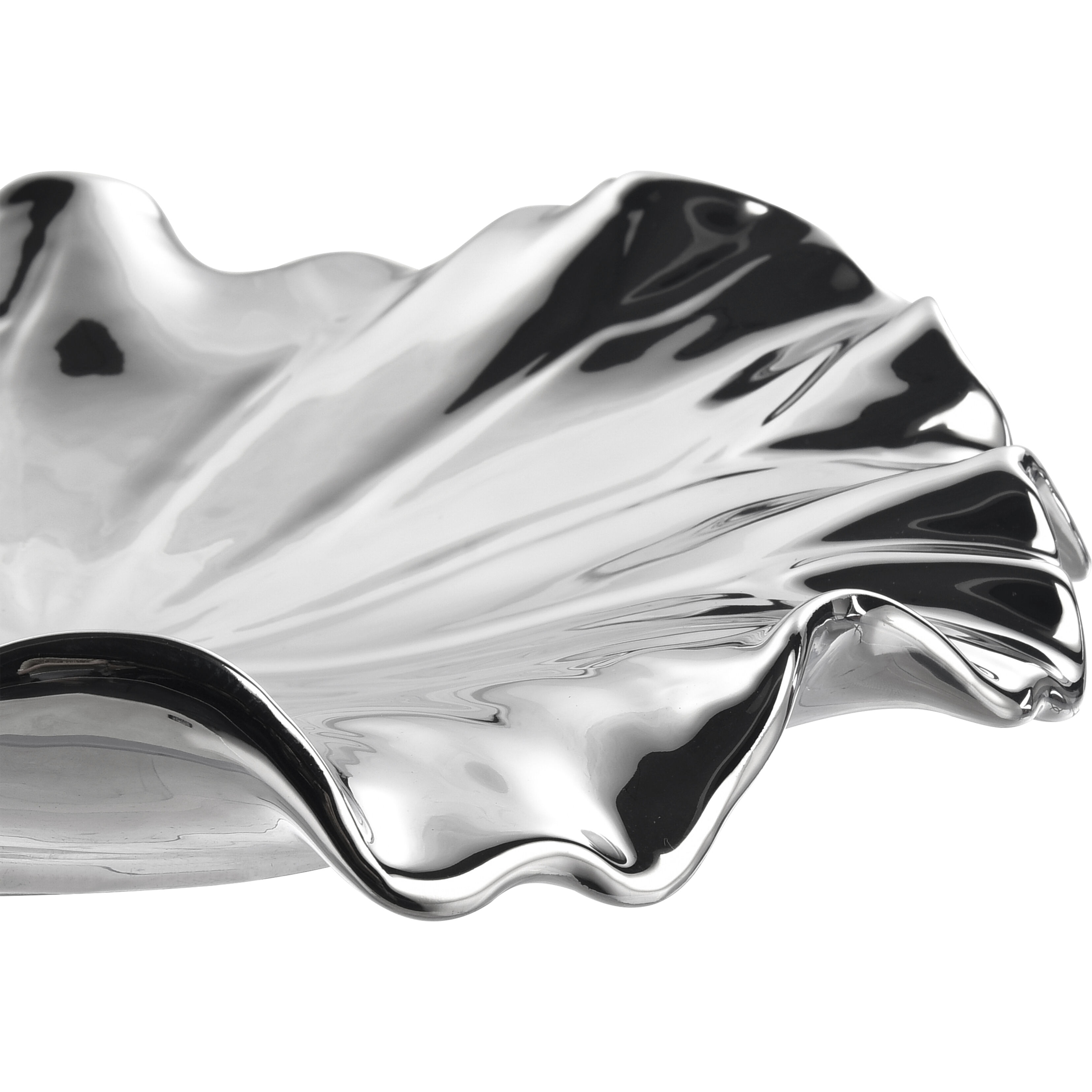 Petal Silver Dimensional Wall Art, Bowl