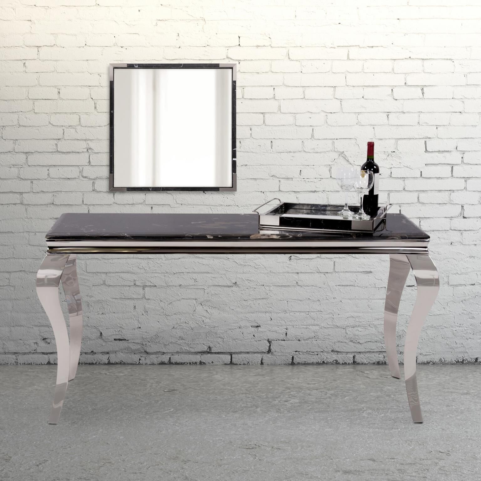 Marcel 23 X 23 inch Black/Silver Mirror