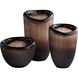 Cacao 8 X 6.25 inch Vase, Small
